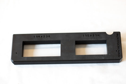 Deadbolt plate router jig